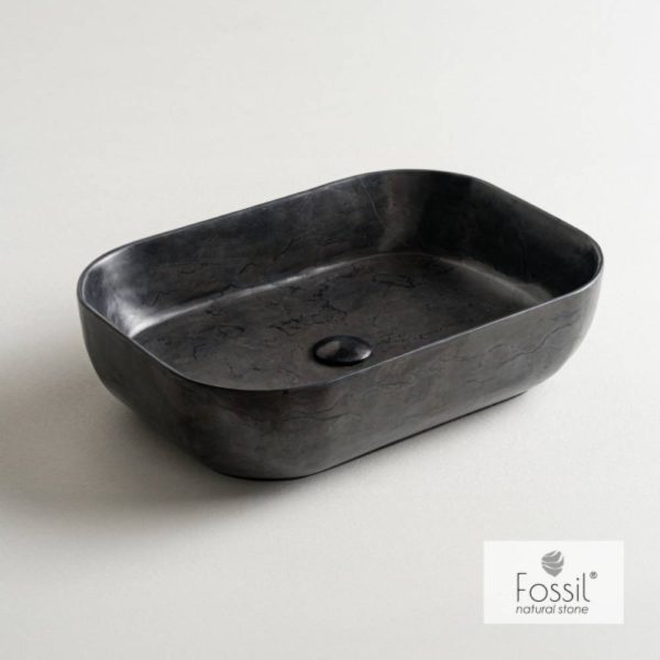 ΕΠΙΚΑΘΗΜΕΝΟΣ ΝΙΠΤΗΡΑΣ ΜΑΡΜΑΡΙΝΟΣ 56x39 H.14 FOSSIL BLACK